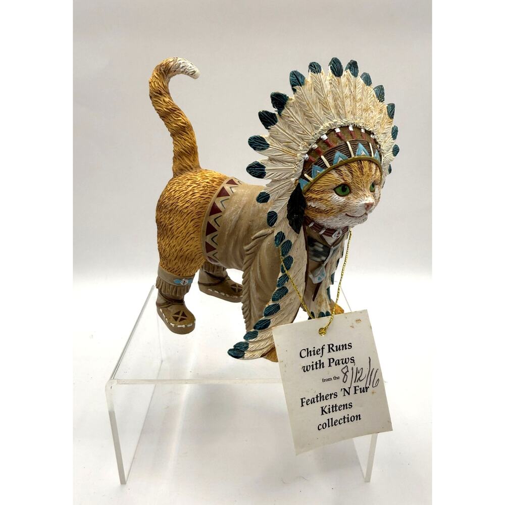 Hamilton Collection 'Chief Runs With Paws' Feather 'N Fur Kittens Collection